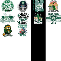 Load image into Gallery viewer, 48 New York Jets V1 Football Designs Bundle PNG
