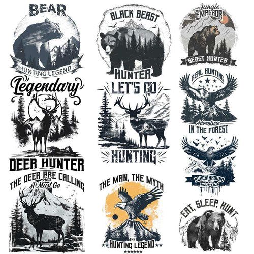 9 Wild Hunt Designs Bundle PNG