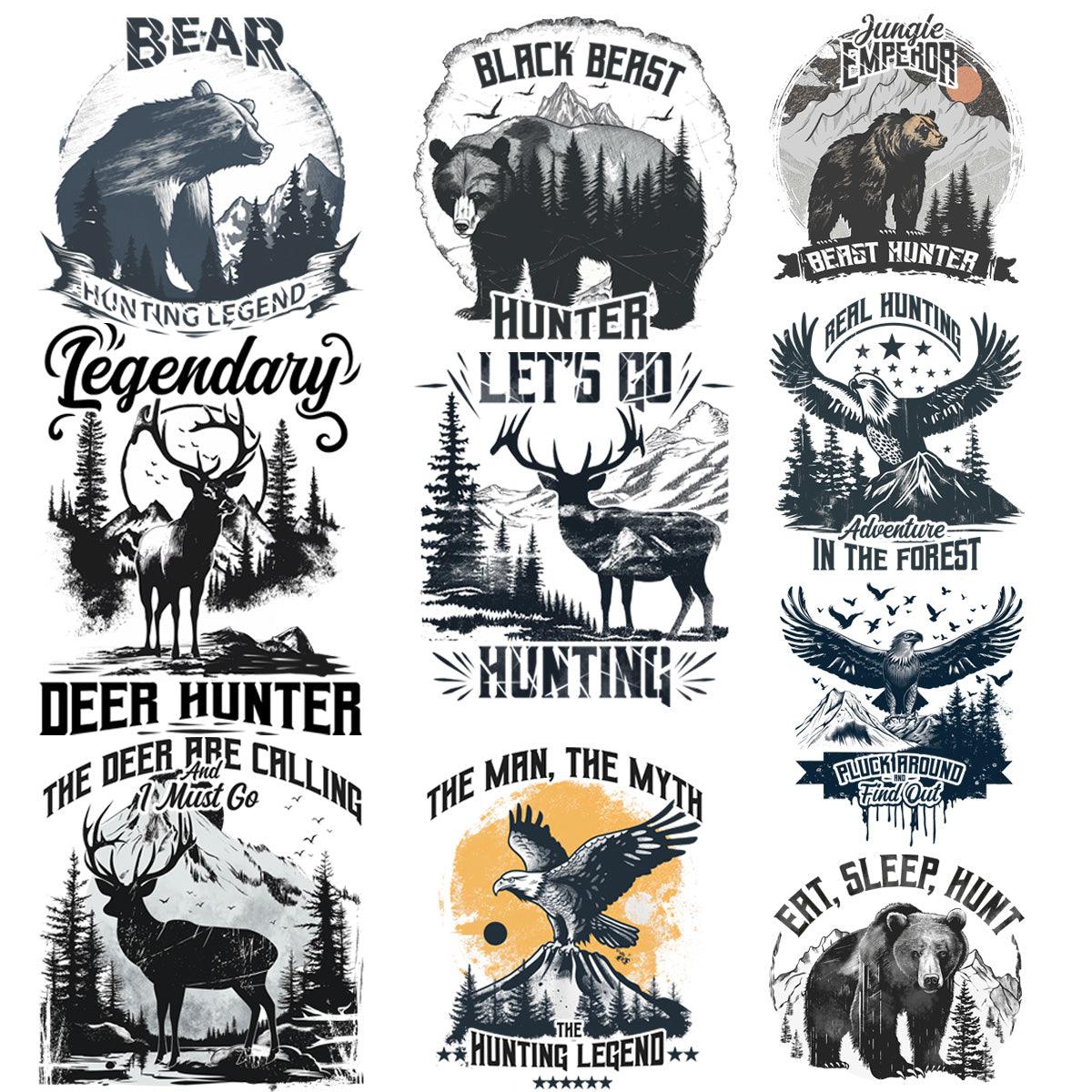 9 Wild Hunt Designs Bundle PNG