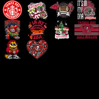 Load image into Gallery viewer, 48 Tampa Bay Buccaneers V1 Football Designs Bundle PNG
