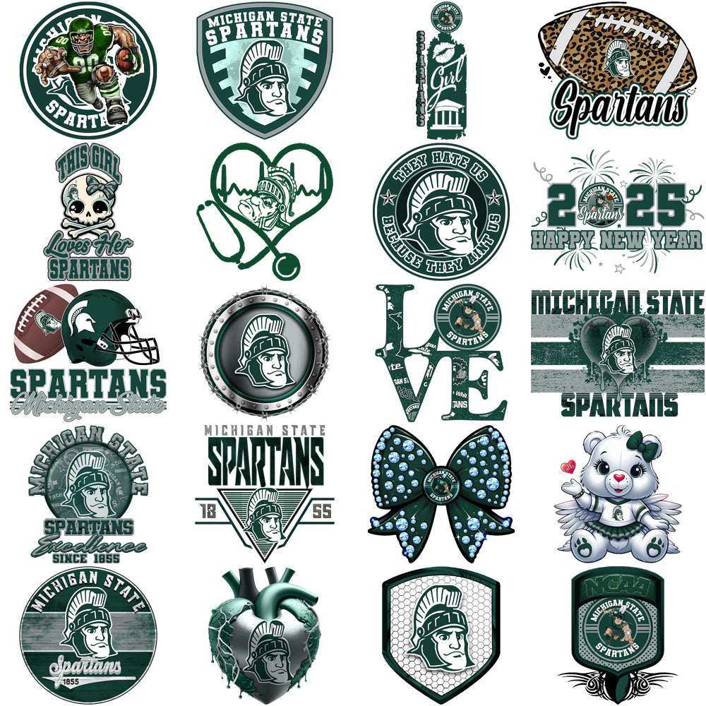 80 Michigan State Spartans Designs Bundle PNG