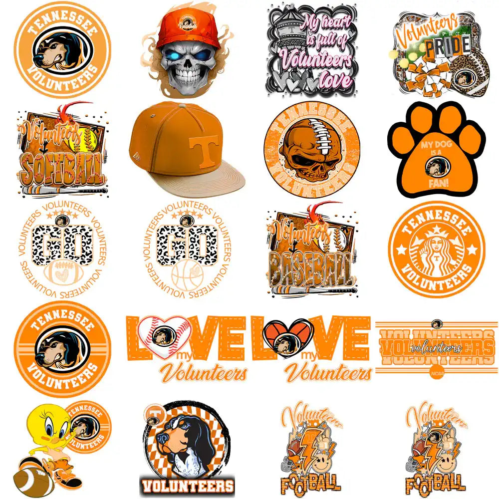 91 Tennessee Volunteers Designs Bundle PNG