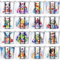 Load image into Gallery viewer, 119 Cartoon Gifts Christmas Tumbler Wrap Designs Bundle JPG

