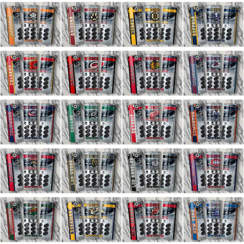 32 Ice Hockey Teams Lottery Ticket Tumbler Wrap Bundle JPG