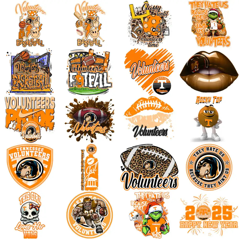 91 Tennessee Volunteers Designs Bundle PNG
