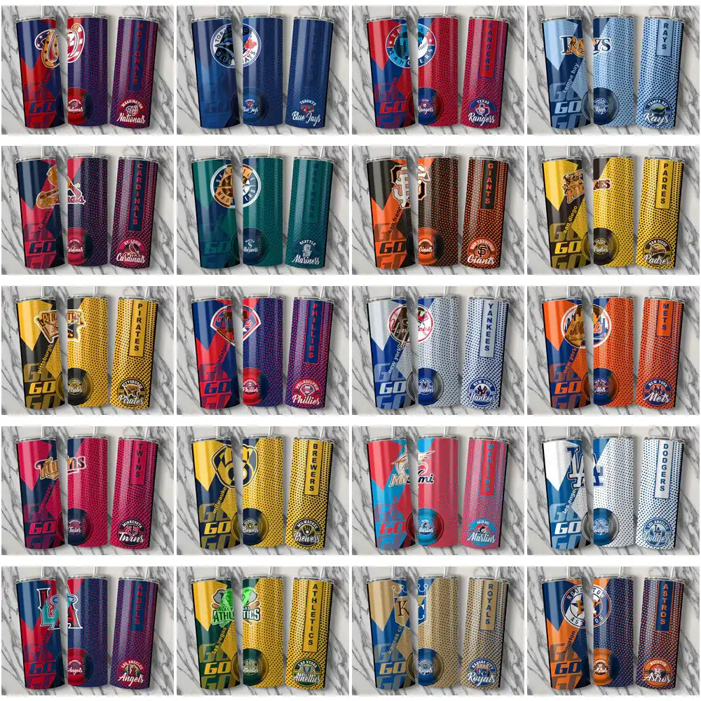 30 Baseball Teams GO Tumbler Wrap Bundle JPG
