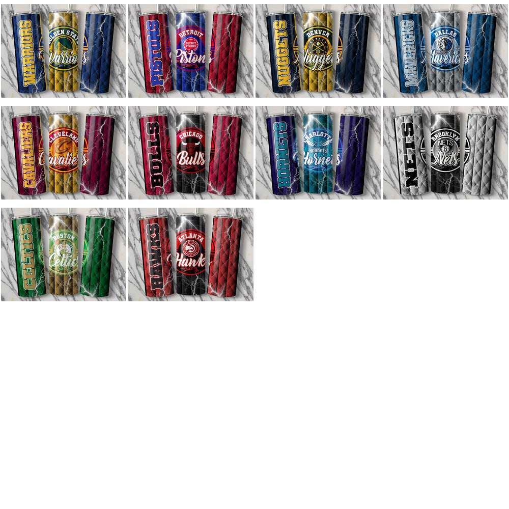 30 Basketball Teams Diamond Tumbler Wrap Bundle JPG