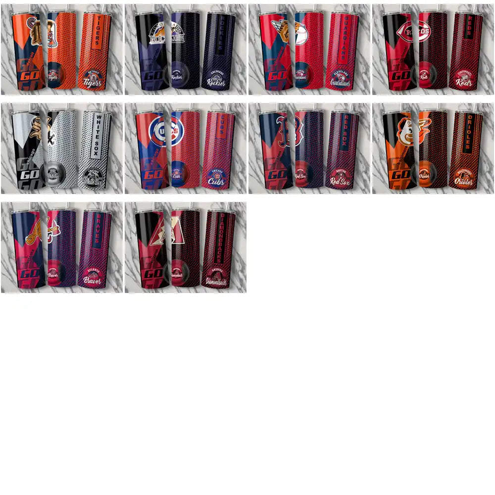 30 Baseball Teams GO Tumbler Wrap Bundle JPG
