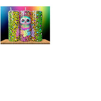 Load image into Gallery viewer, 5 Colorful Lisa Frank Tumbler Wrap Designs Bundle JPG
