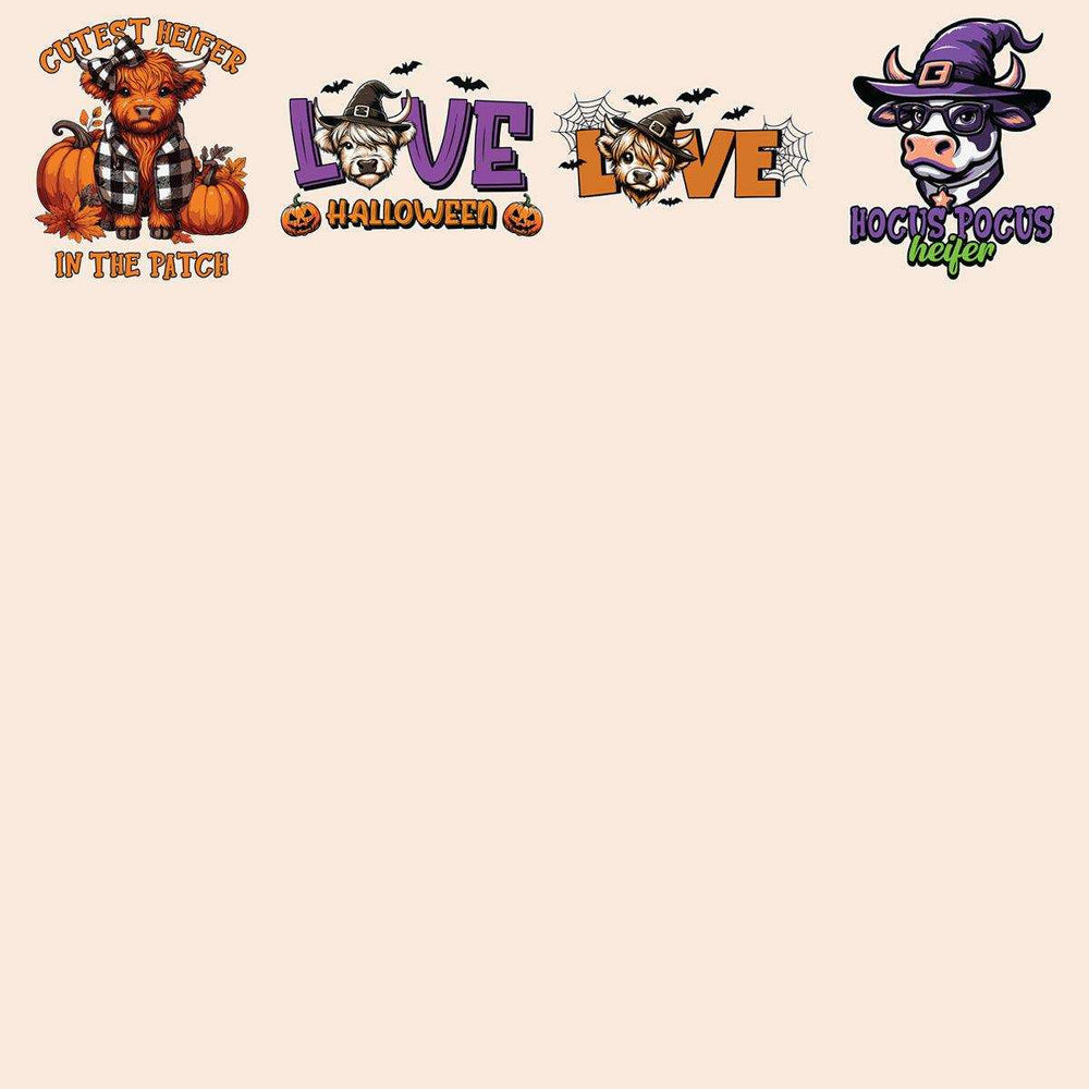 19 Halloween Farm Designs Bundle PNG