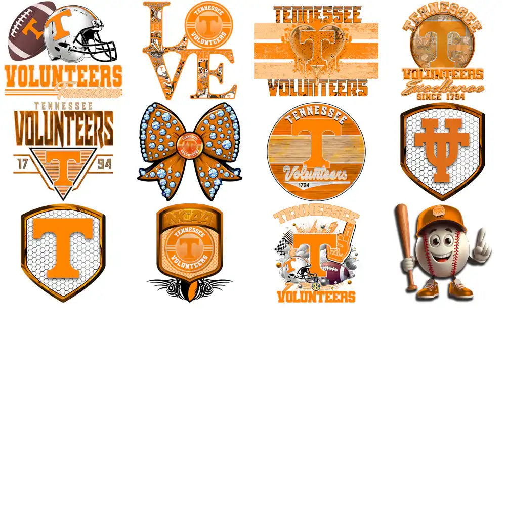 91 Tennessee Volunteers Designs Bundle PNG