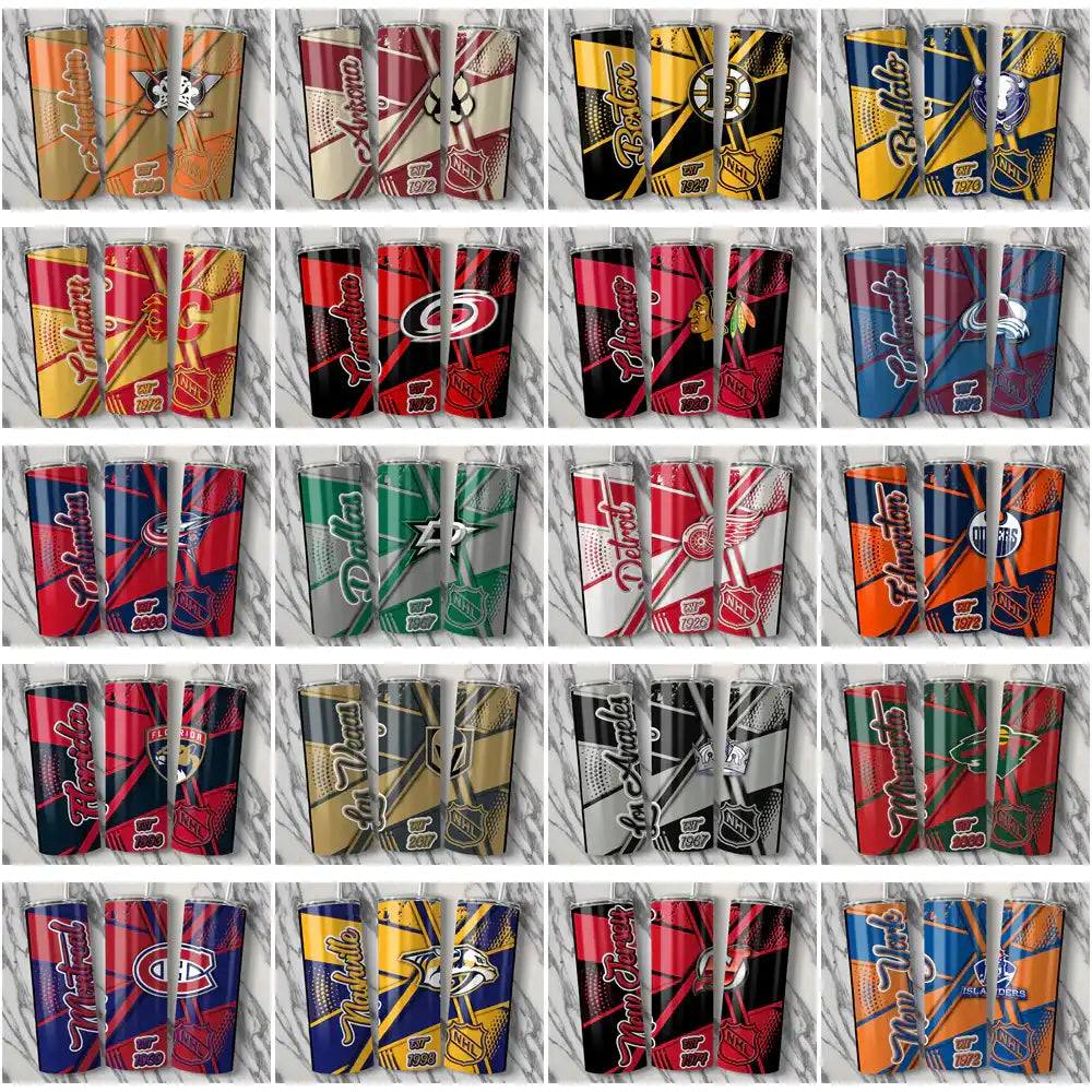 32 Ice Hockey Teams Team Sport Tumbler Wrap Bundle JPG