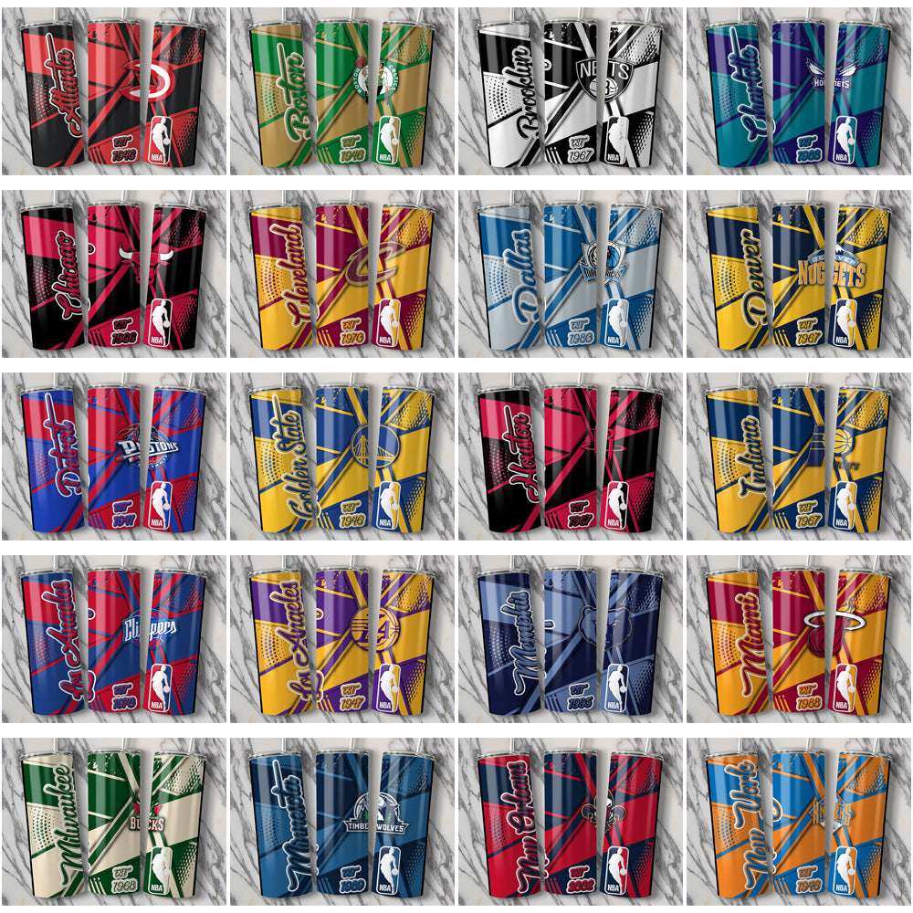 30 Basketball Teams Team Sport Tumbler Wrap Bundle JPG