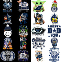 Load image into Gallery viewer, 48 Dallas Cowboys V3 Football Designs Bundle PNG
