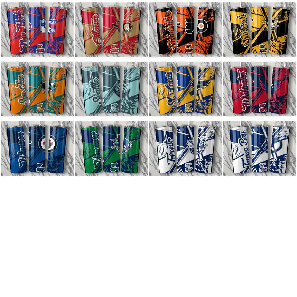 32 Ice Hockey Teams Team Sport Tumbler Wrap Bundle JPG