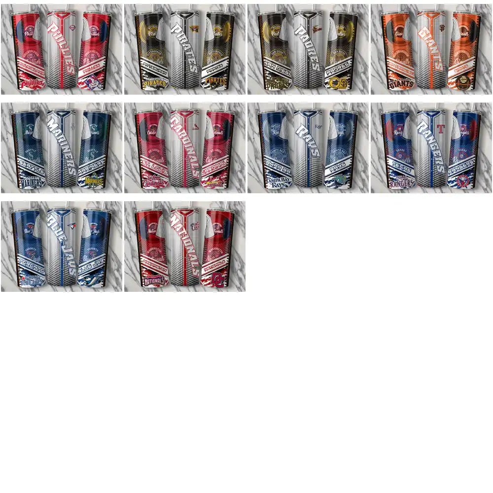 30 Baseball Teams BB Jersey Tumbler Wrap Bundle JPG