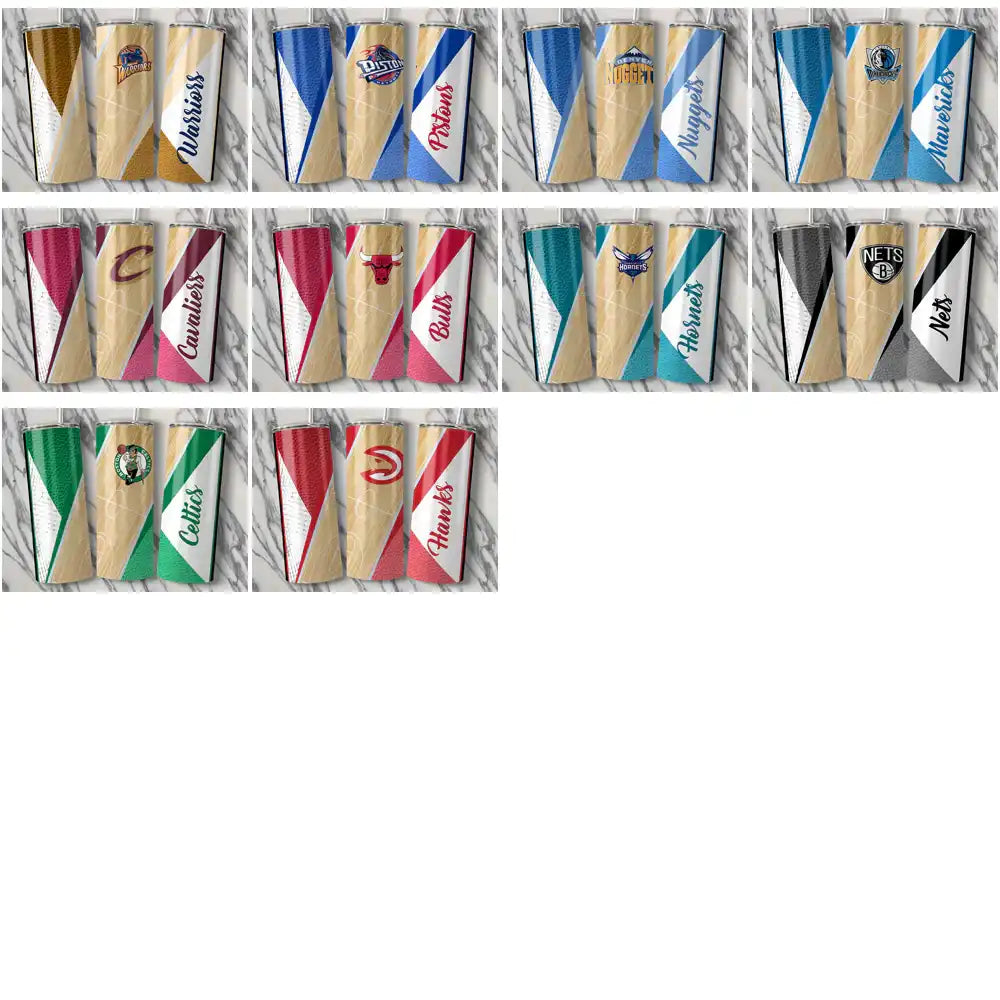 30 Basketball Teams Court Tumbler Wrap Bundle JPG