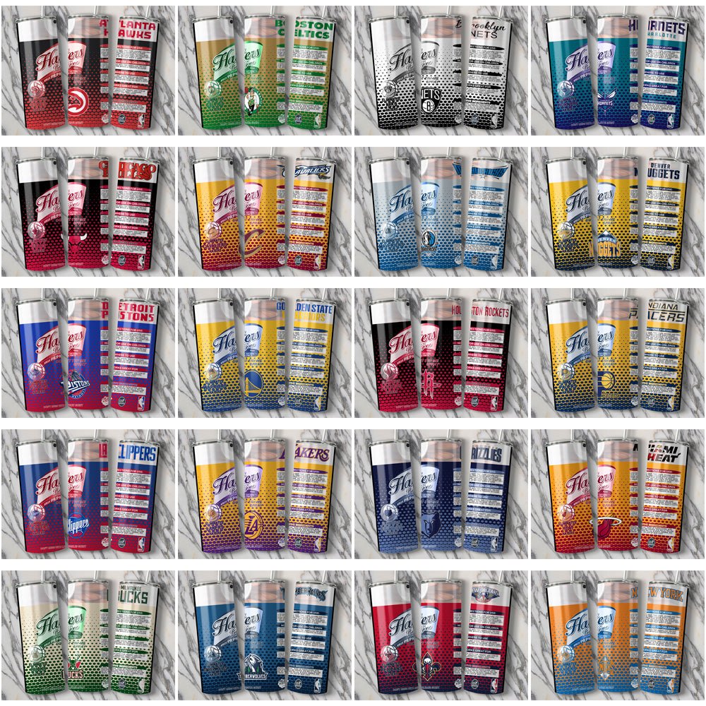 30 Basketball Teams Haters Be Gone Tumbler Wrap Bundle JPG