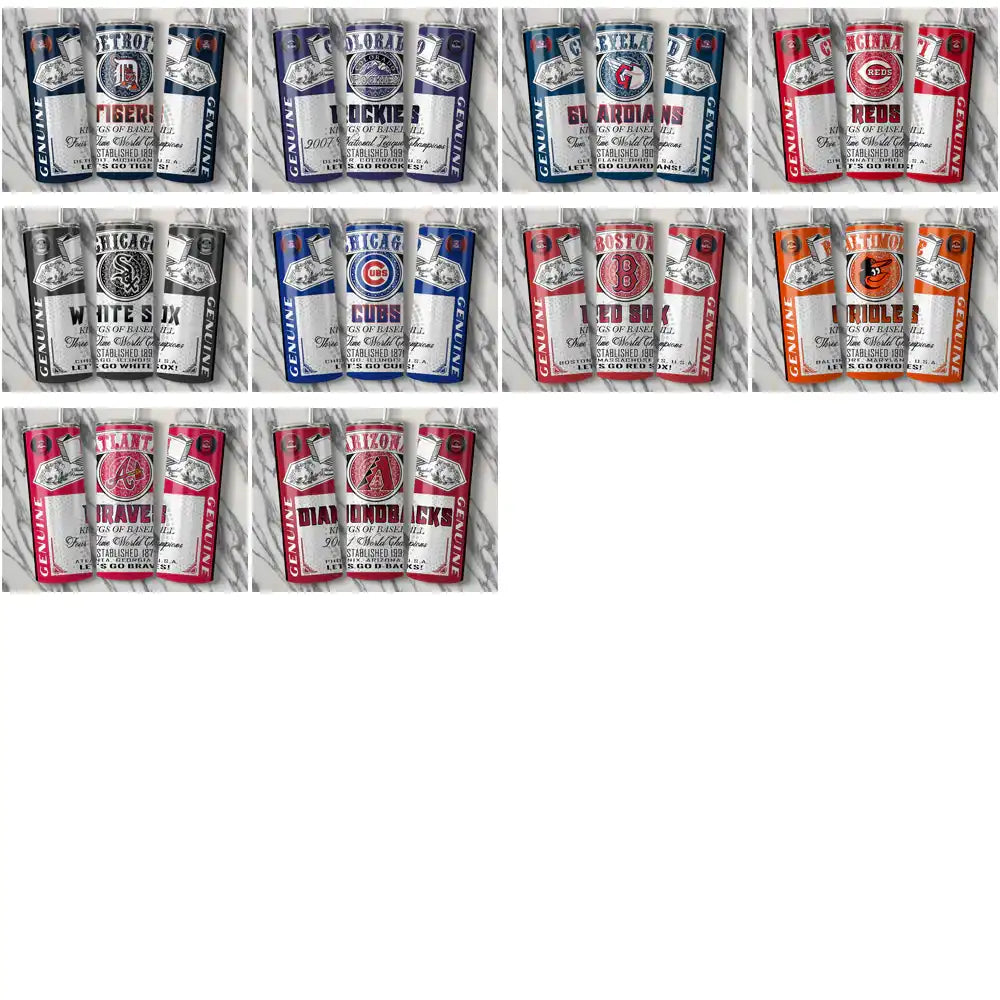 30 Baseball Teams Budweiser Tumbler Wrap Bundle JPG