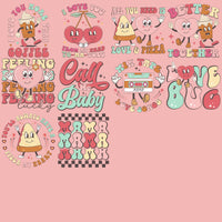 9 Retro Valentine Designs Bundle Png