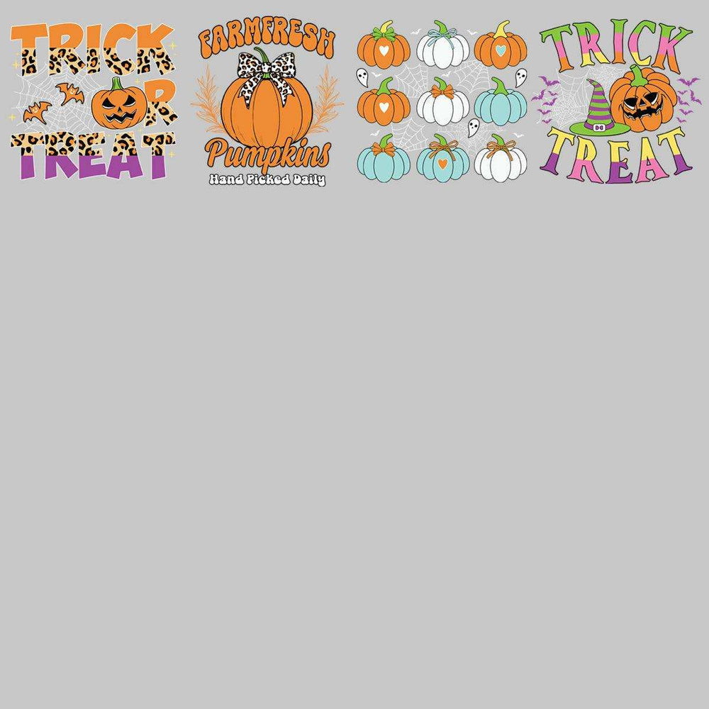 19 Halloween Pumpkin Designs Bundle PNG