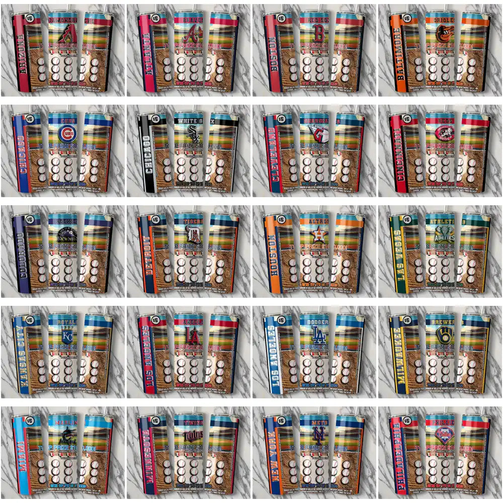 30 Baseball Teams Lottery Ticket Tumbler Wrap Bundle JPG