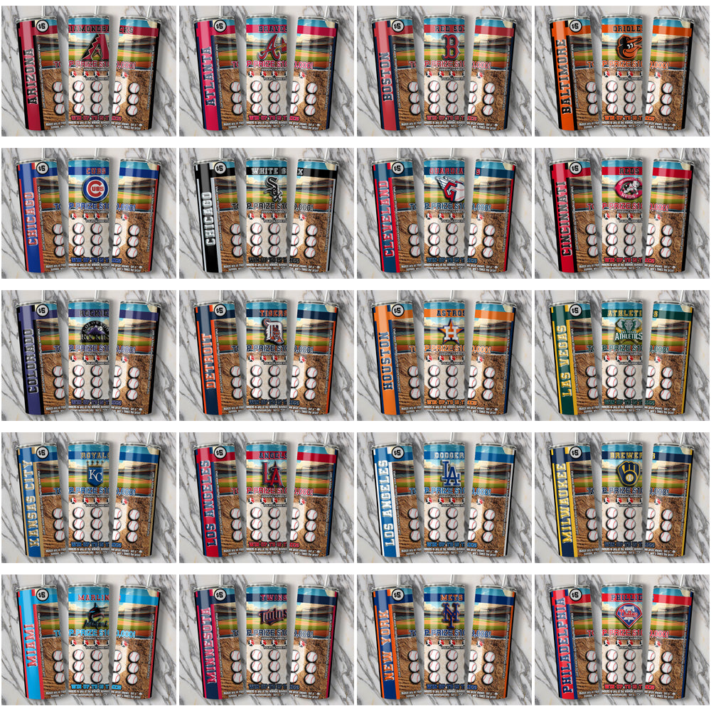 30 Baseball Teams Lottery Ticket Tumbler Wrap Bundle JPG