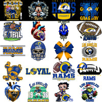 Load image into Gallery viewer, 47 Los Angeles Chargers V1 Football Designs Bundle PNG
