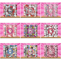 Load image into Gallery viewer, 15 Hello kitty Coffee Tumbler Wrap Designs Bundle JPG

