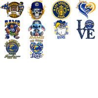 Load image into Gallery viewer, 47 Los Angeles Chargers V1 Football Designs Bundle PNG
