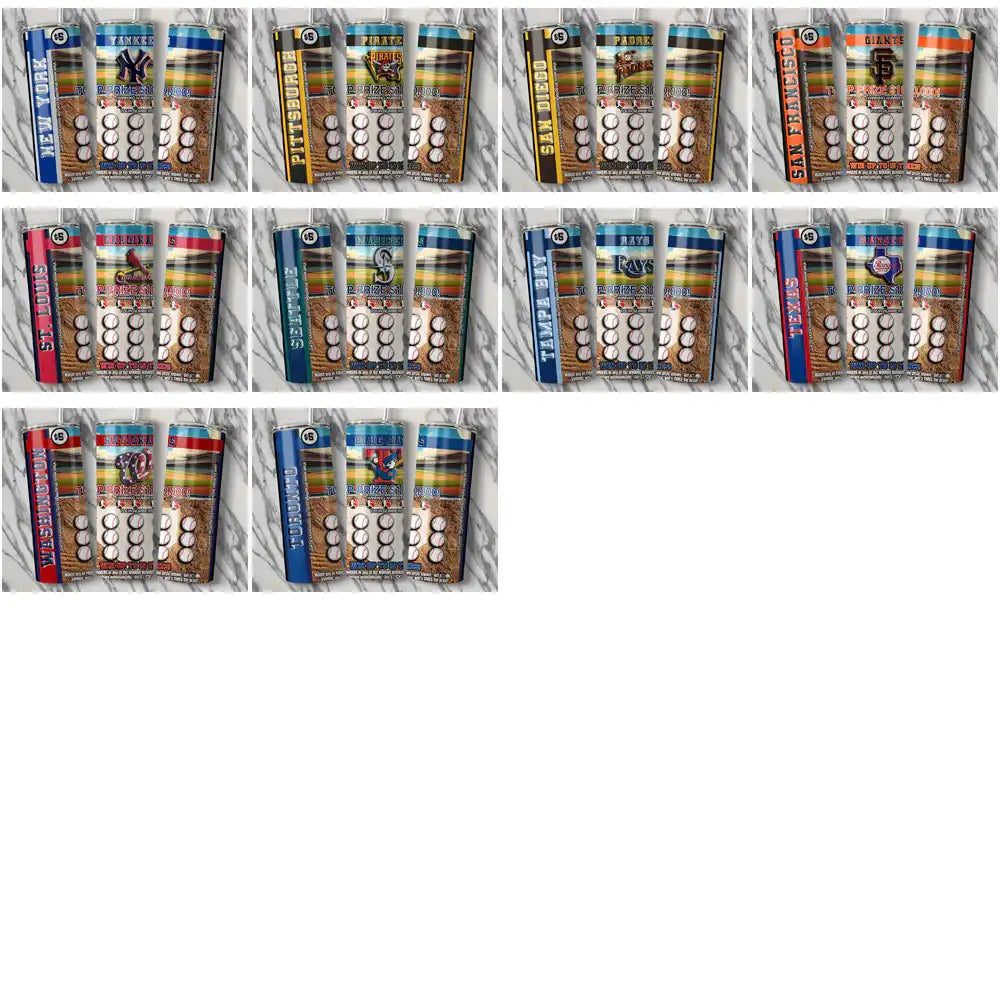 30 Baseball Teams Lottery Ticket Tumbler Wrap Bundle JPG