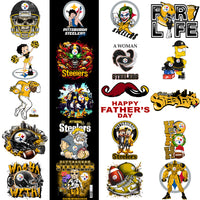 Load image into Gallery viewer, 48 Pittsburgh Steelers V1 Football Designs Bundle PNG
