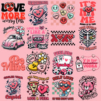 Load image into Gallery viewer, 19 Retro Valentine Designs Bundle Png
