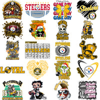 Load image into Gallery viewer, 48 Pittsburgh Steelers V1 Football Designs Bundle PNG
