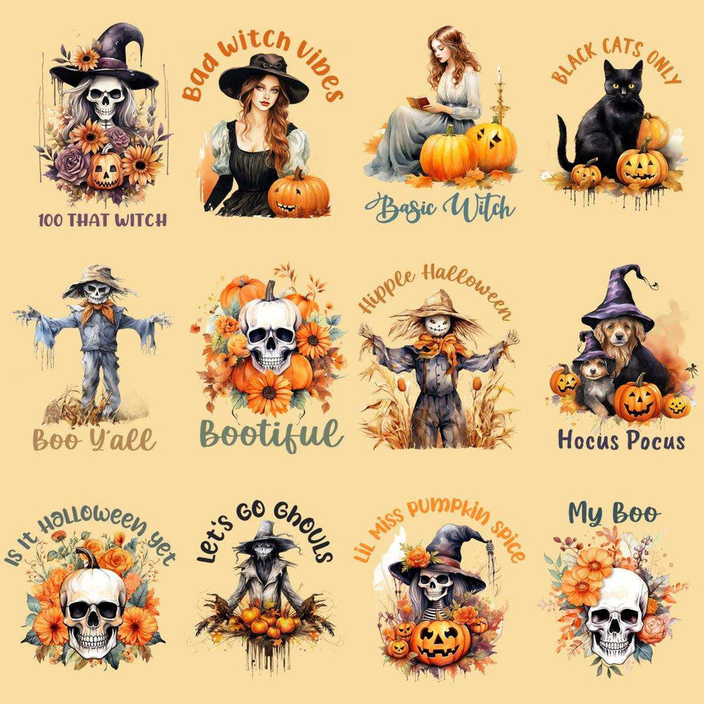 23 Halloween  Designs Bundle PNG
