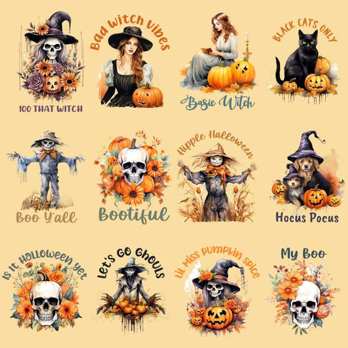 23 Halloween  Designs Bundle PNG