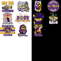 Load image into Gallery viewer, 48 Minnesota Vikings V1 Football Designs Bundle PNG
