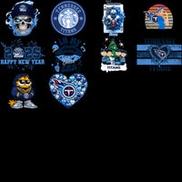 Load image into Gallery viewer, 48 Tennessee Titans V1 Football Designs Bundle PNG
