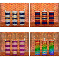 Load image into Gallery viewer, 6 New Colorful Glitter Tumbler Wrap Designs Bundle JPG
