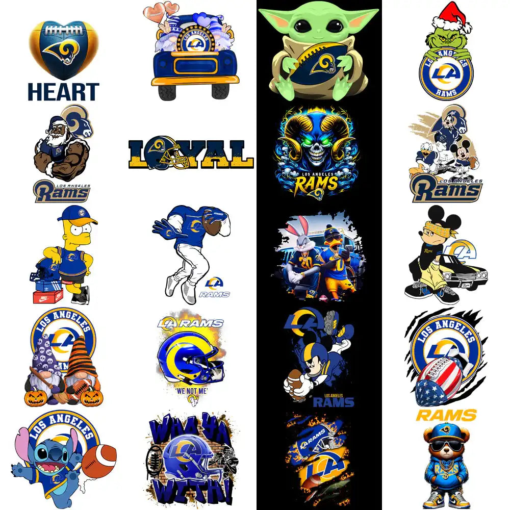 47 Los Angeles Chargers V3 Football Designs Bundle PNG