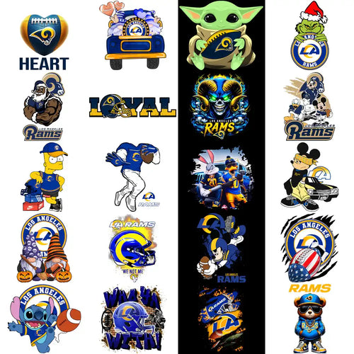 47 Los Angeles Chargers V3 Football Designs Bundle PNG