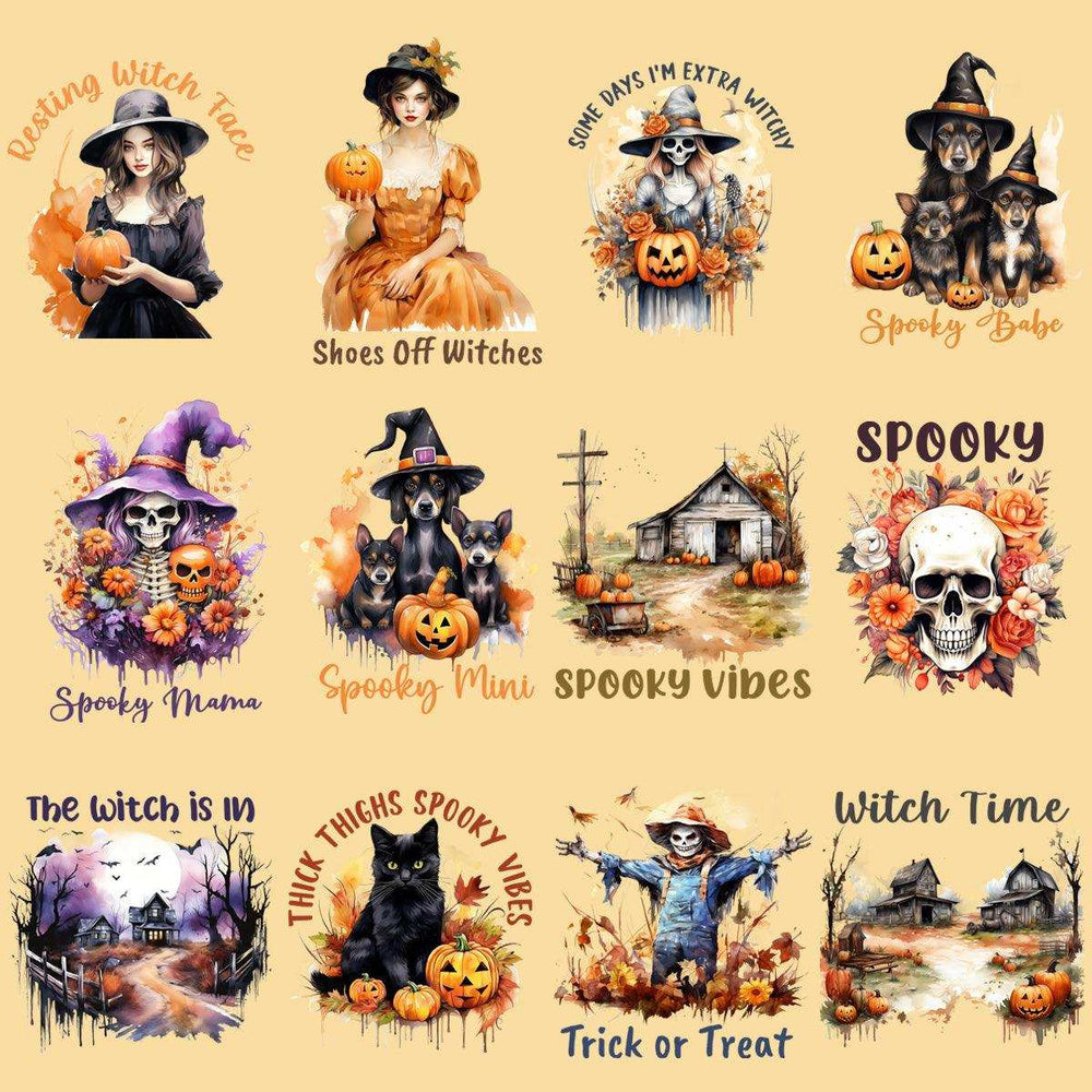 23 Halloween  Designs Bundle PNG