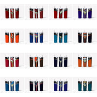 Load image into Gallery viewer, 32 Football Zippers Teams Tumbler Wrap Designs Bundle JPG
