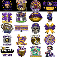 Load image into Gallery viewer, 48 Minnesota Vikings V2 Football Designs Bundle PNG
