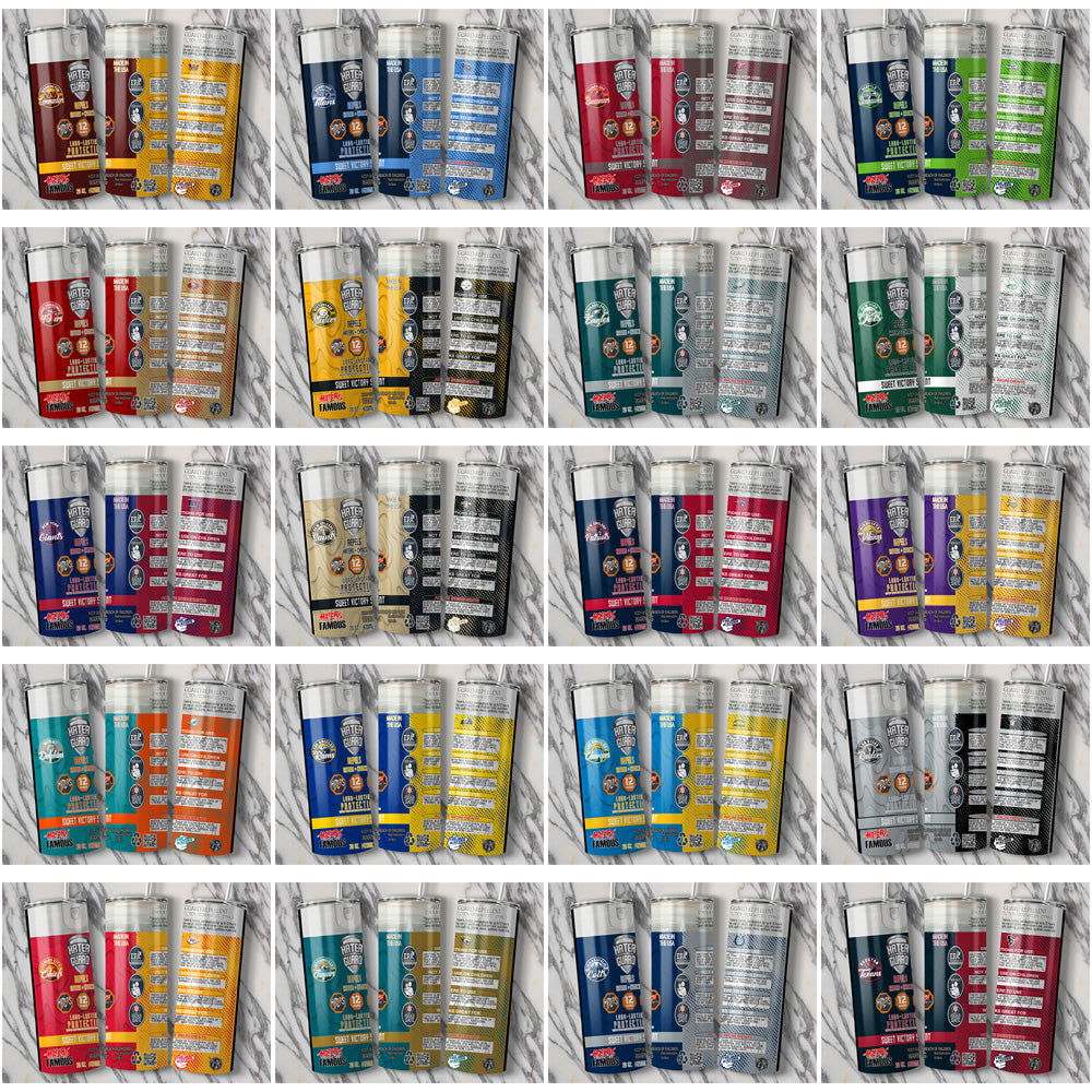 32 Football Teams Hater Guard Tumbler Wrap Bundle JPG