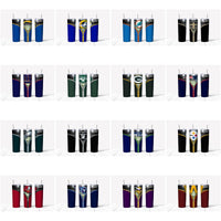 Load image into Gallery viewer, 32 Football Zippers Teams Tumbler Wrap Designs Bundle JPG
