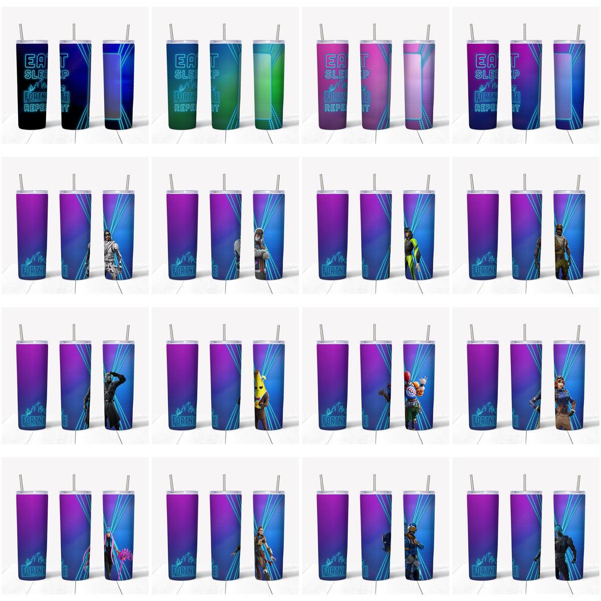 28 Fortnite Gaming Tumbler Wrap Designs Bundle JPG