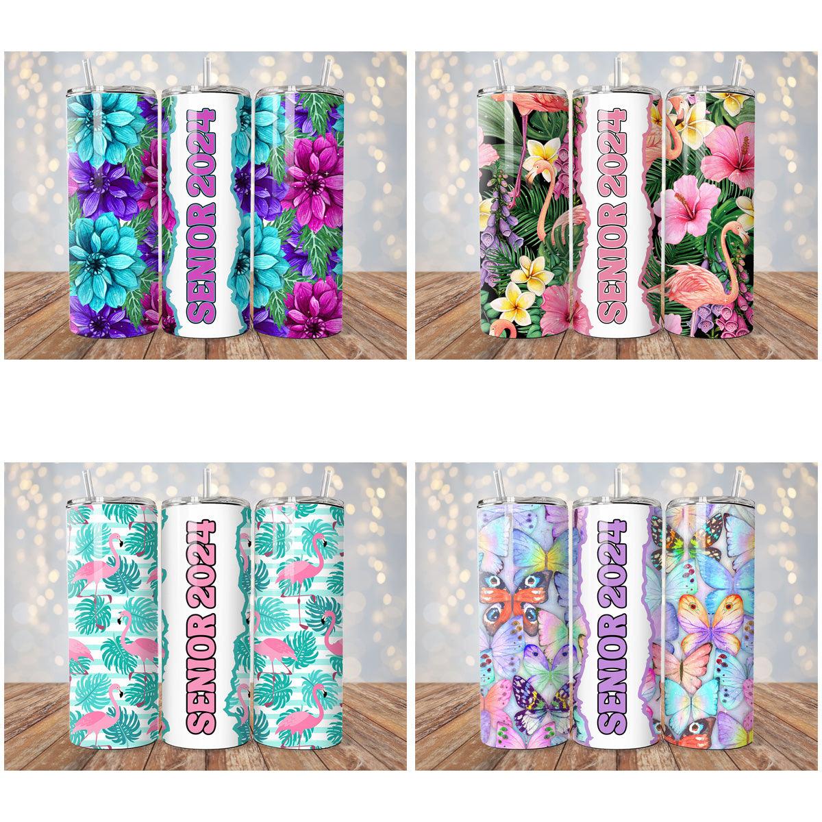 6 Senior 2024 Tumbler Wrap Designs Bundle JPG