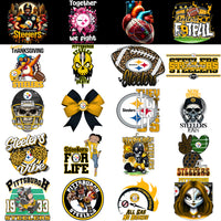 Load image into Gallery viewer, 48 Pittsburgh Steelers V3 Football Designs Bundle PNG
