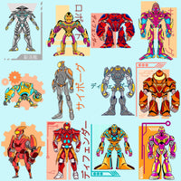 Load image into Gallery viewer, 24 Mecha Robot Designs Bundle PNG
